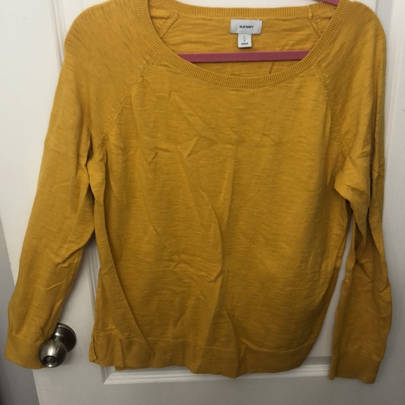 Old Navy Large Mustard Sweater - Picture 2 of 2